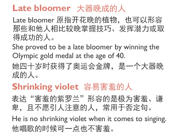 “花语”：和花有关的英语表达