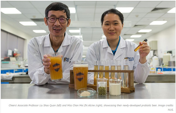 新加坡研发出益生菌啤酒 可改善肠道健康