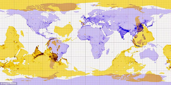 地球另一端与你相对的地方是哪里？现在有个地图可以查了！