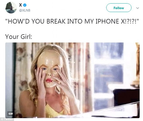 iPhone X面部识别遭恶搞 防伴侣偷窥面罩问世
