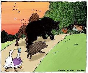 原版美国少儿英语：12.THE CAT AND THE GOOSE
