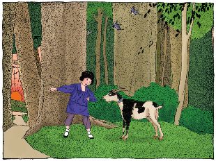 美国原版少儿英语：19.THE NAUGHTY BILLY GOAT