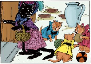 美国原版少儿英语：23.THREE LITTLE KITTENS